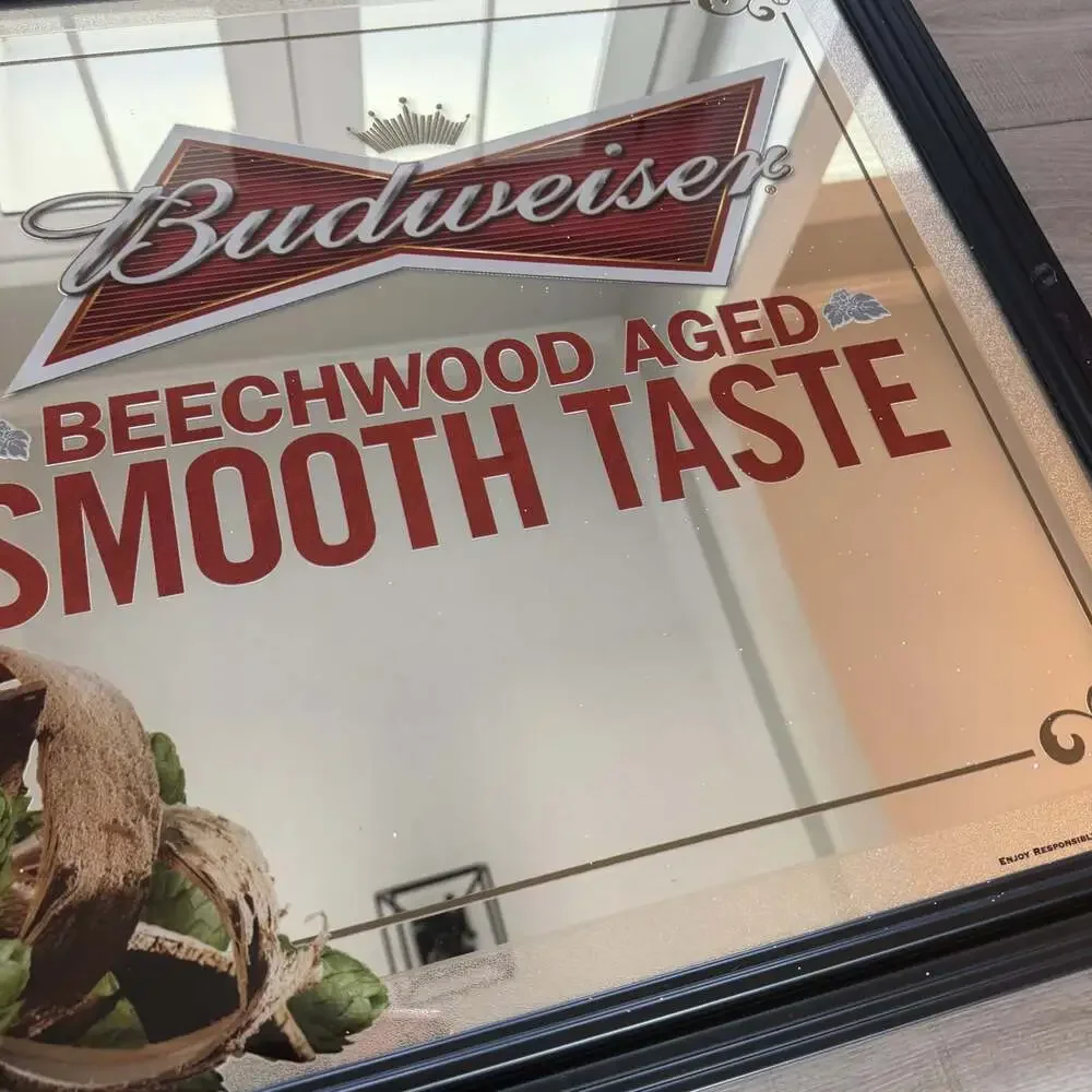 Budweiser Beechwood Aged Smooth Taste Framed Bar